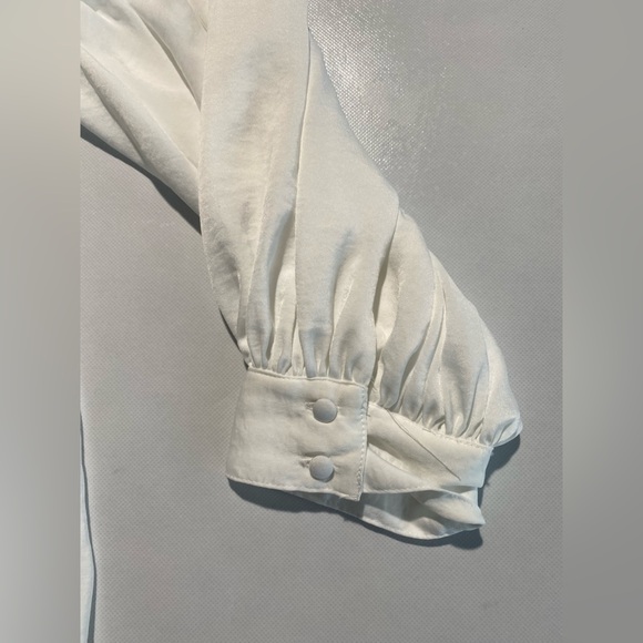 NEW Plus Size Vince Camuto Womens SplitNeck RaglanSmock Cuff Sleeve Ivory $89 - Picture 7 of 10